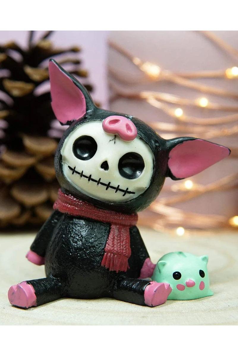 Black Bacon Pig Statue