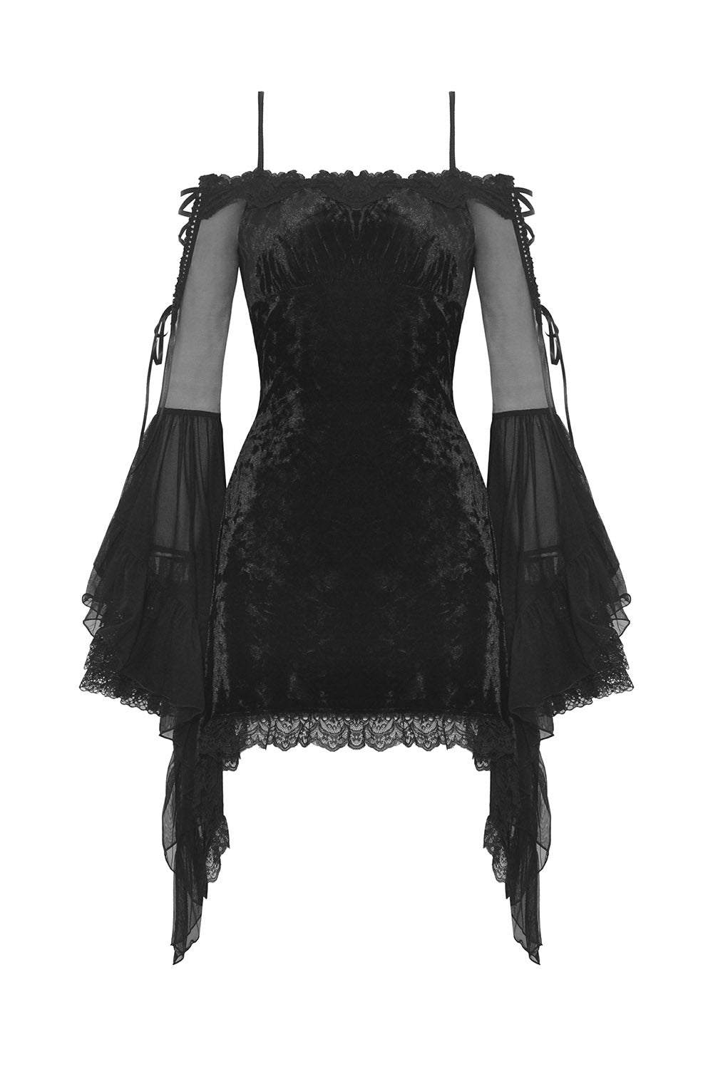 Black Fantasy Velvet Dress