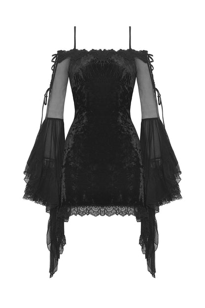 Black Fantasy Velvet Dress