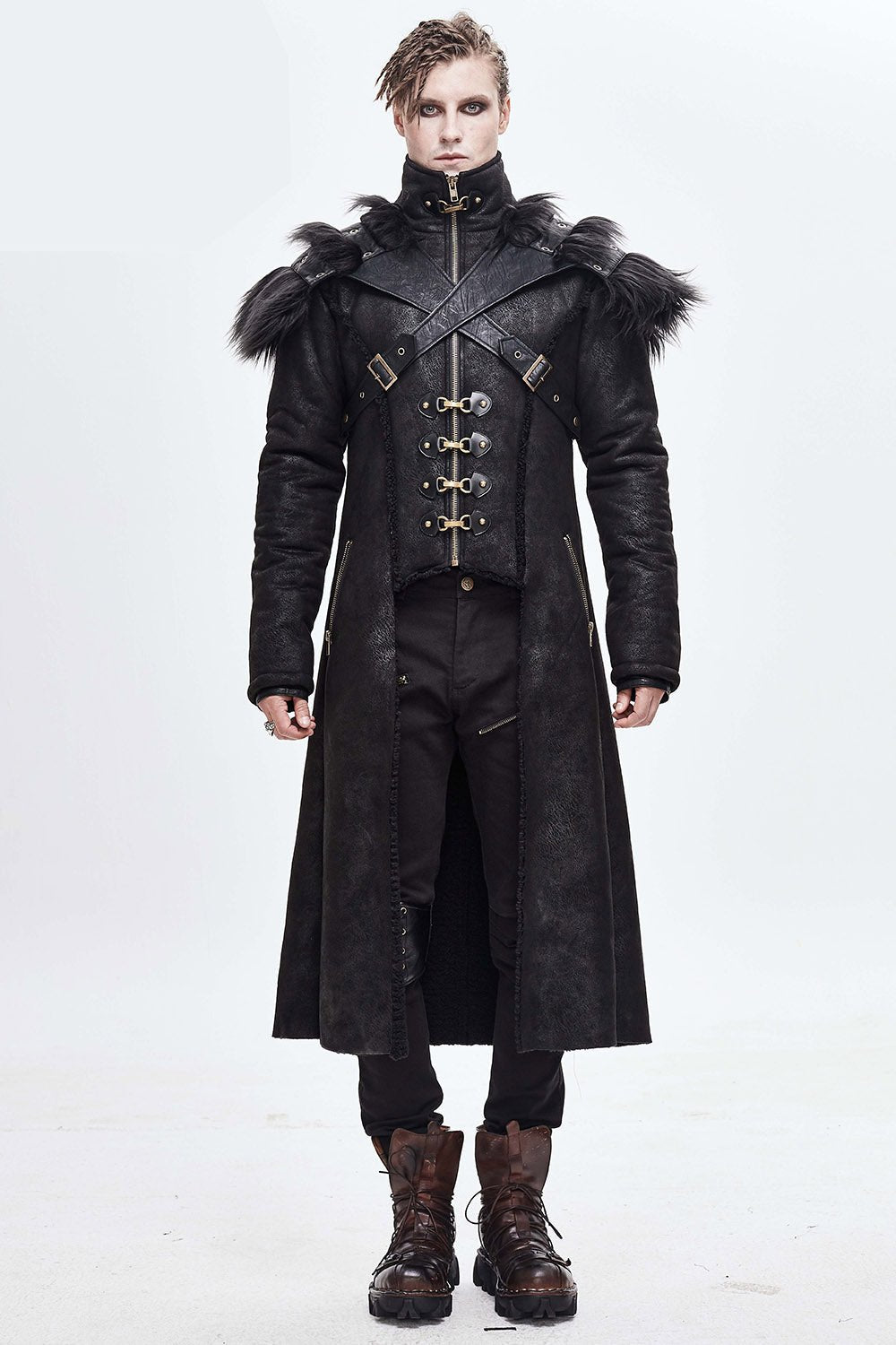 Black Infantry Winter Coat