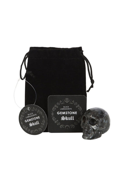 Black Labradorite Crystal Skull
