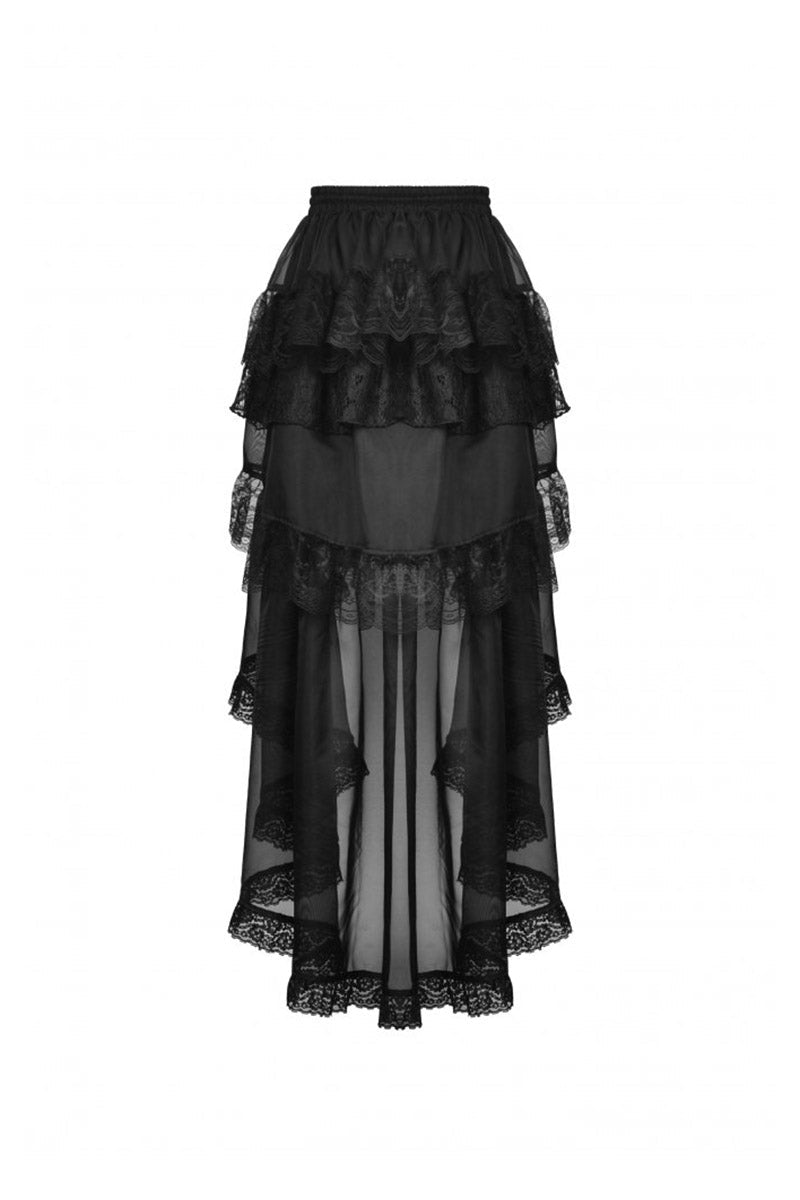 Black Majesty Chiffon Skirt