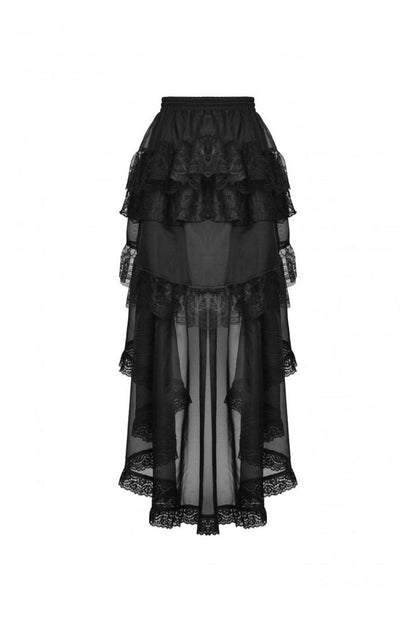 Black Majesty Chiffon Skirt