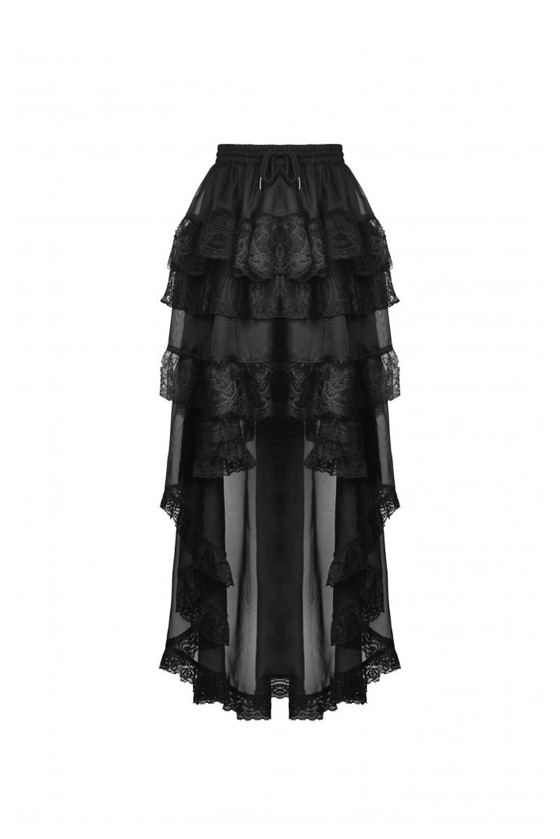 Black Majesty Chiffon Skirt
