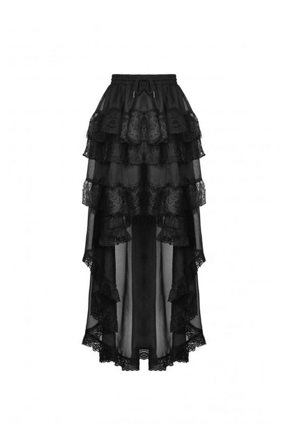 Black Majesty Chiffon Skirt