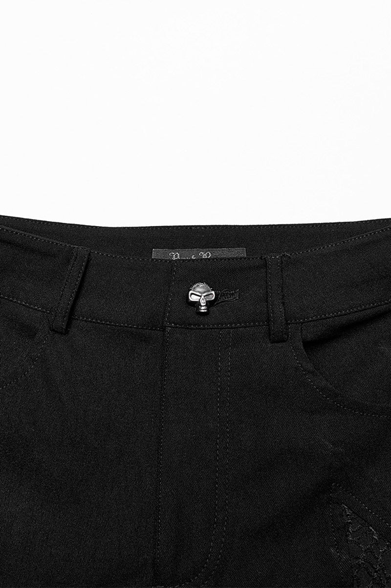 Black Mist Fishnet Skinny Jeans