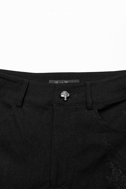 Black Mist Fishnet Skinny Jeans