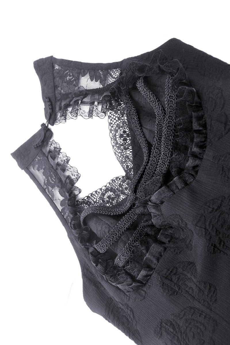 Black Moonlight High Low Dress