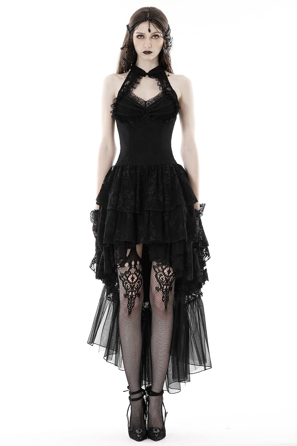 Black Moonlight High Low Dress