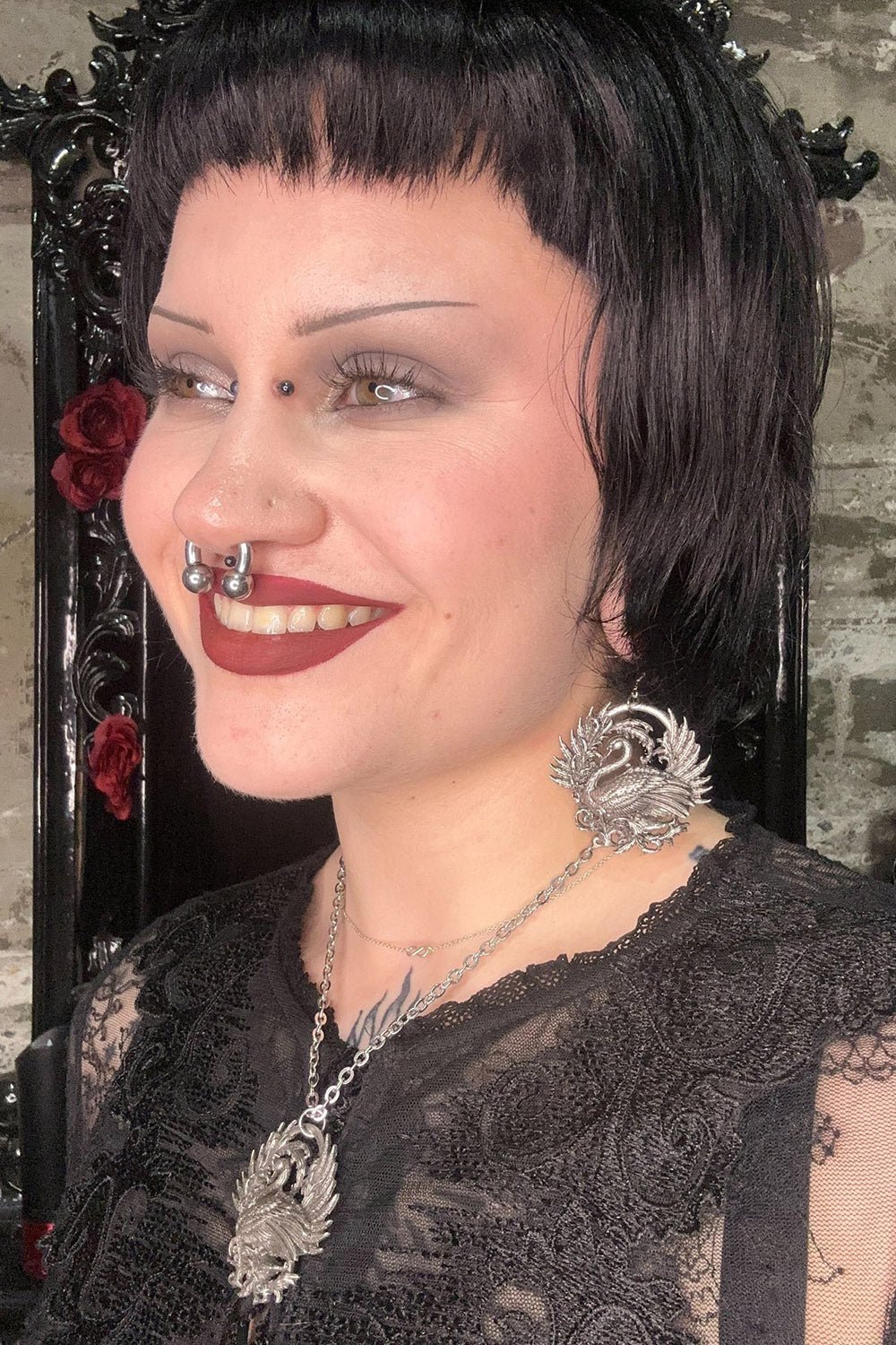 Black Swan Earrings