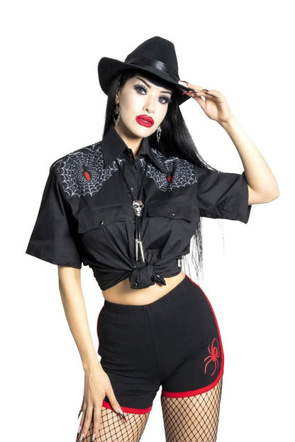 Black Widow Western Shirt