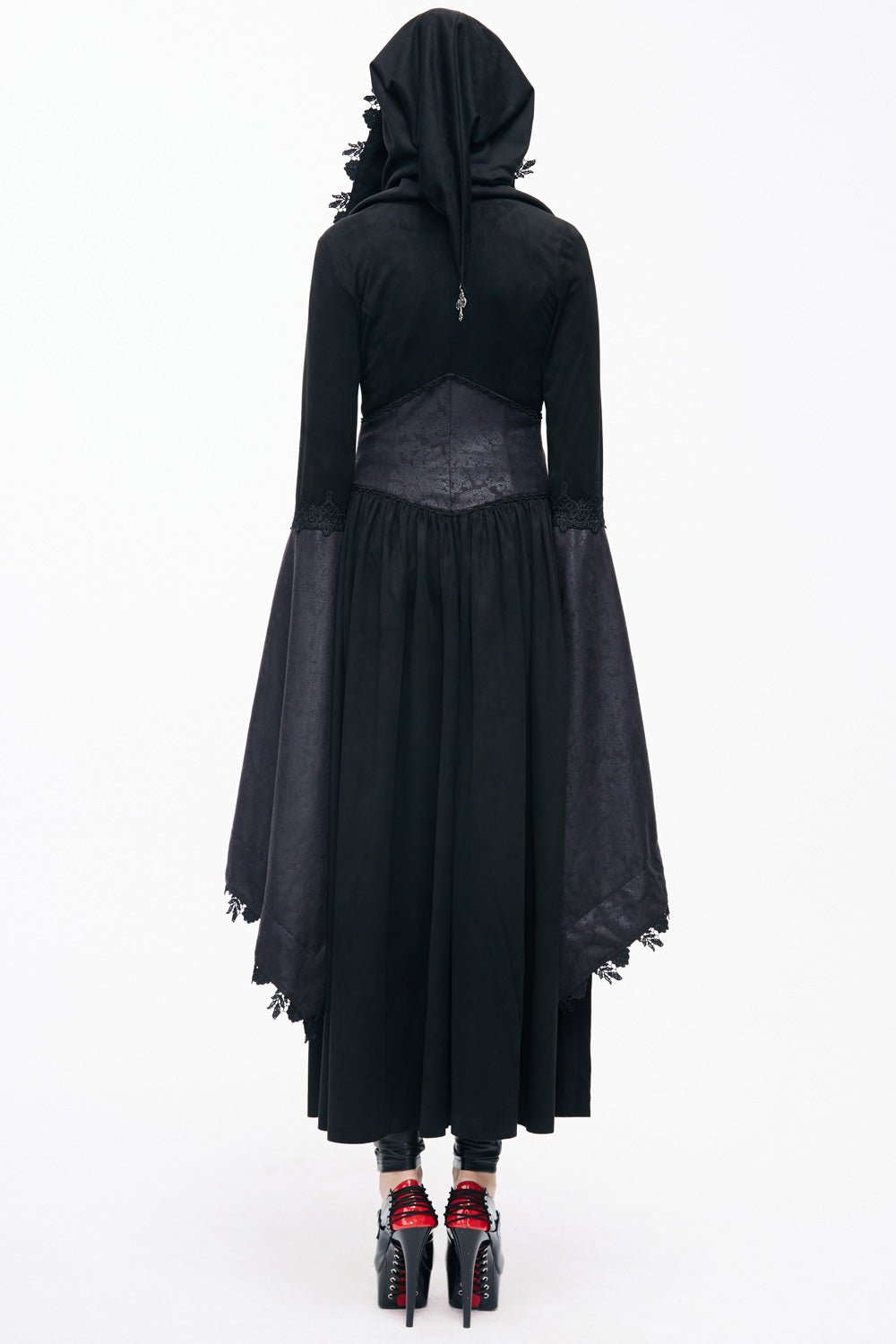 Blood Crimson Satin-Lined Cloak