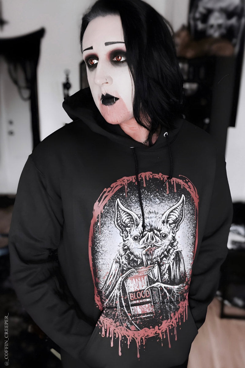 Bat Blood Snack Time Hoodie