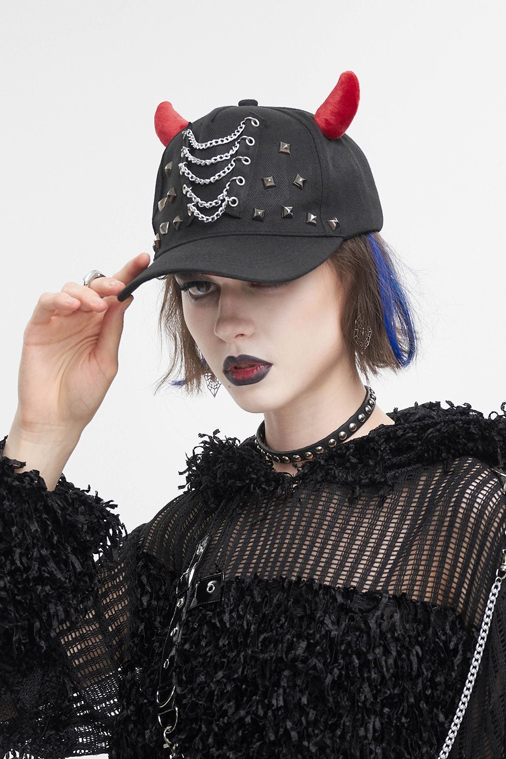 Blood-Red Horns Baseball Hat