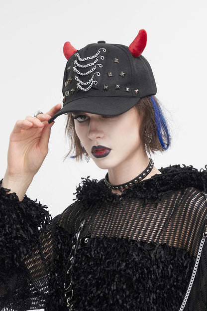 Blood-Red Horns Baseball Hat