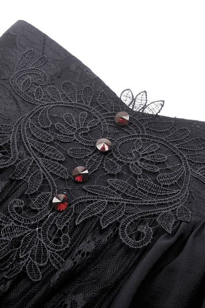 Bloodline Vampire Goth Maxi Skirt