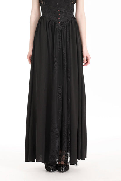 Bloodline Vampire Goth Maxi Skirt