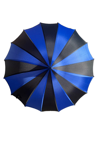Batwing Pagoda Umbrella [BLACK/BLUE]