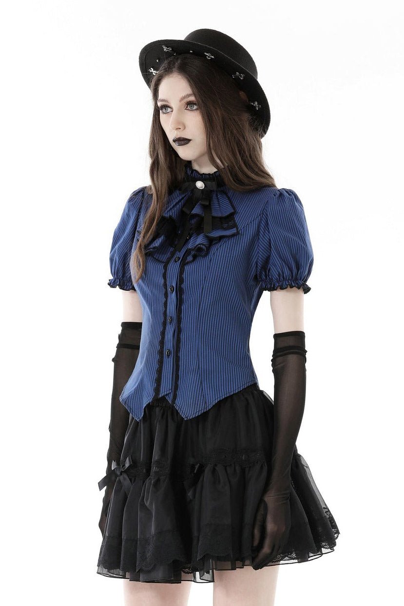 Blue Blood Edwardian Goth Blouse