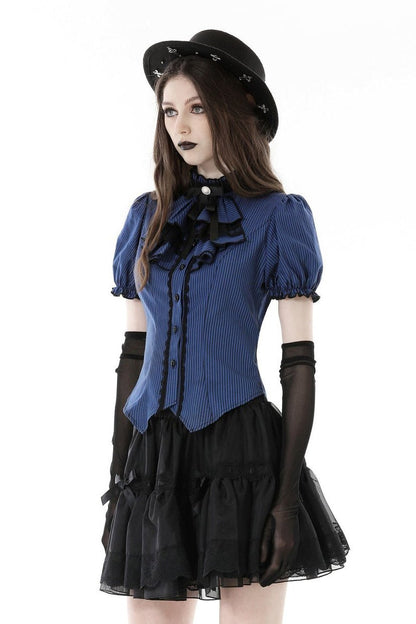 Blue Blood Edwardian Goth Blouse