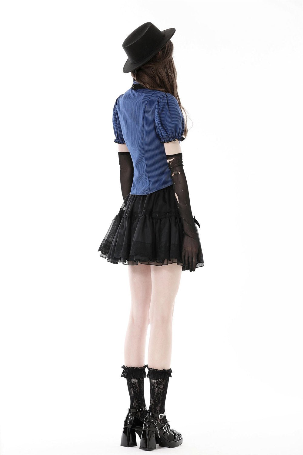 Blue Blood Edwardian Goth Blouse