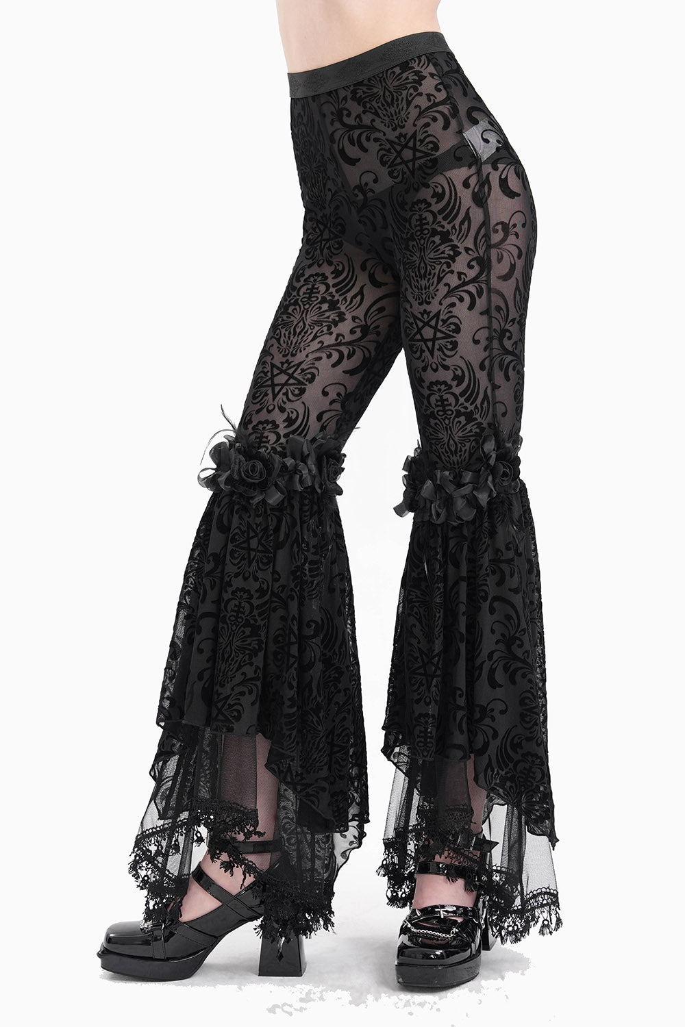 Briar Rose Gothic Bell Bottoms