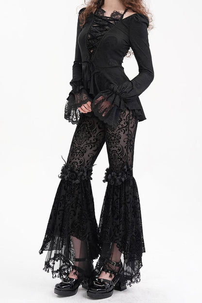 Briar Rose Gothic Bell Bottoms
