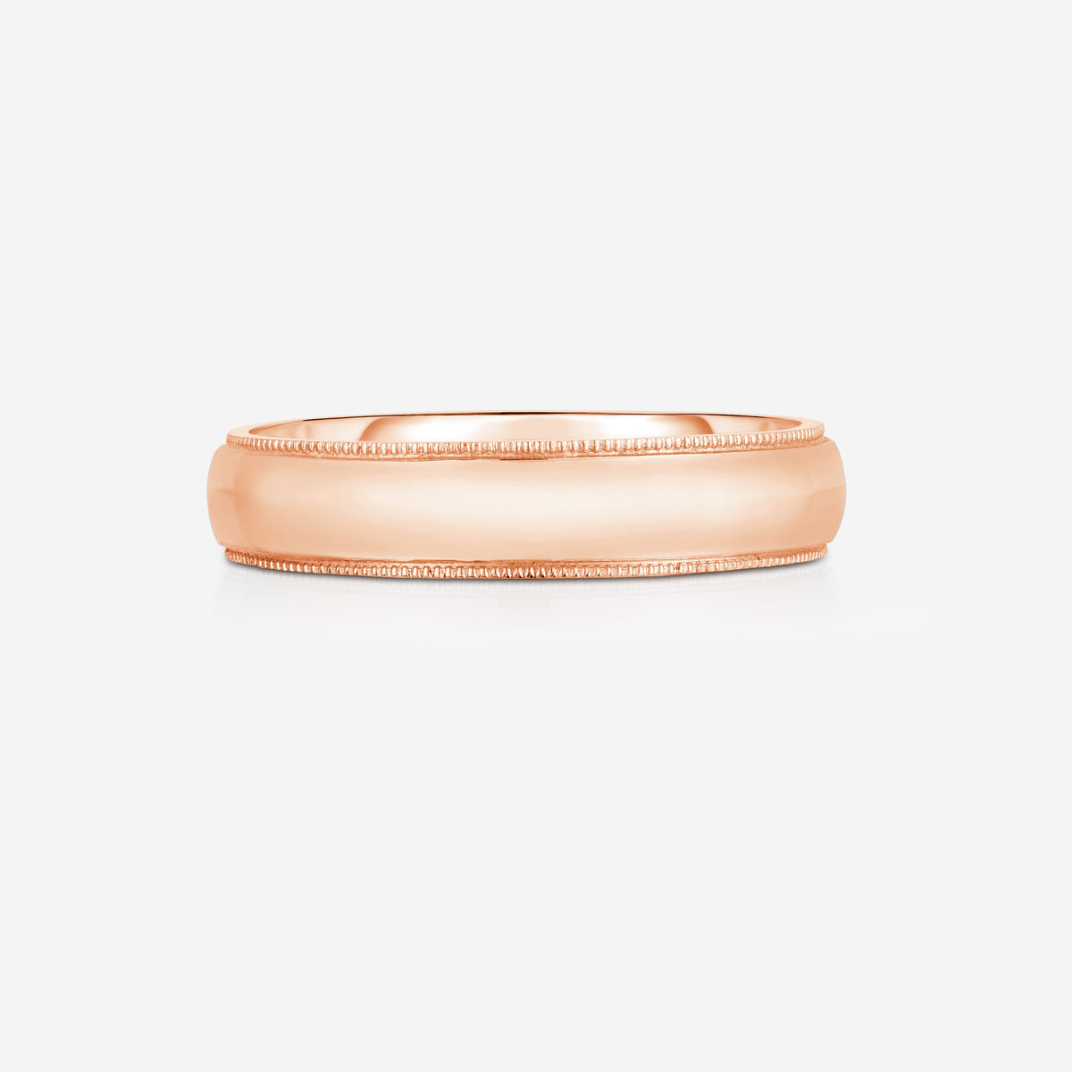 5 mm Milgrain Comfort Fit Wedding Band