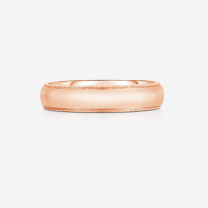 5 mm Milgrain Comfort Fit Wedding Band