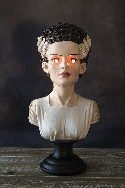 Bride of Frankenstein Bust with LED
