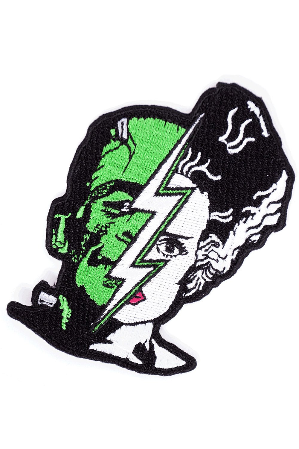 Bride of Frankenstein & Frankenstein Half Face Patch