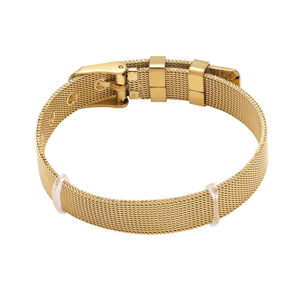 Bubble initial bracelet