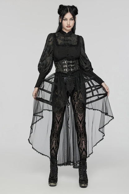 Caged Raven Boning Bustle Skirt