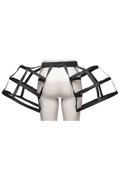 Caged Raven Boning Bustle Skirt