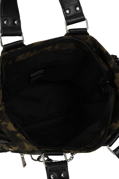 Camo Green Punk Hellbound Handbag