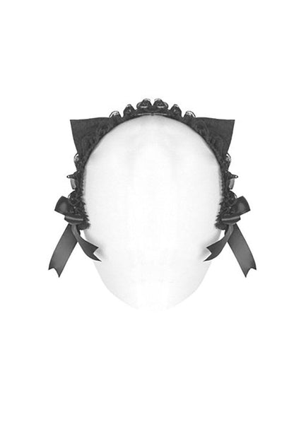 Cat Got Your Tongue Kitty Ear Headband [Clip-On]
