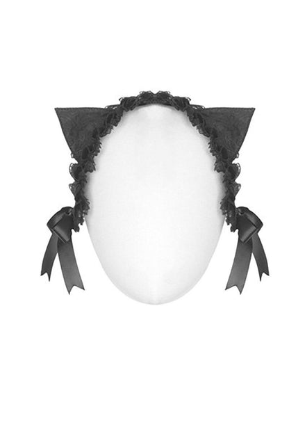 Cat Got Your Tongue Kitty Ear Headband [Clip-On]