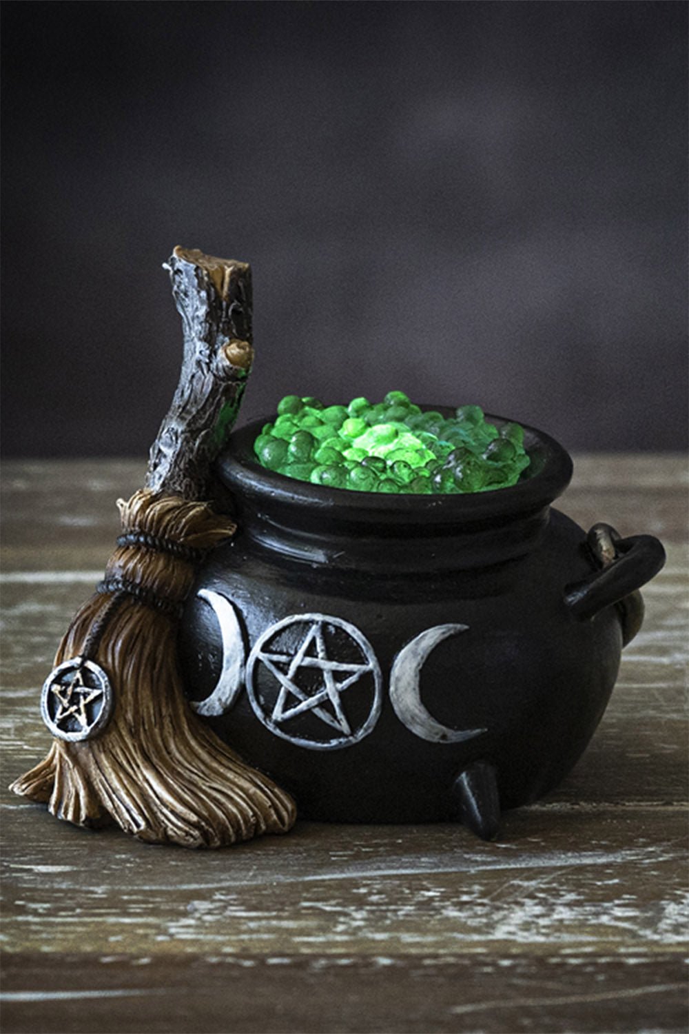 Cauldron with Broom