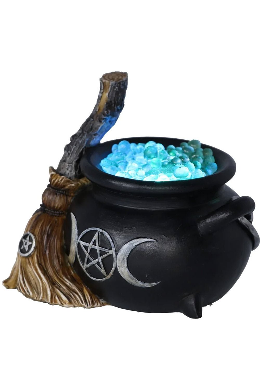Cauldron with Broom