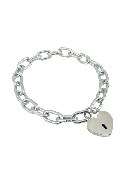 Chunky Chain Heart Padlock Choker