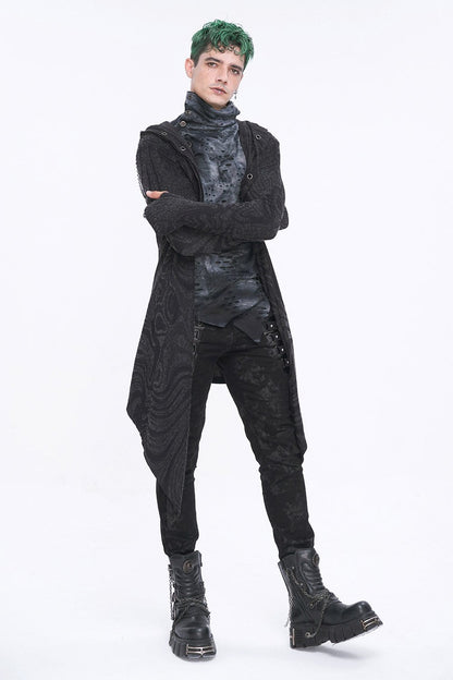 Chained Corrosion Hooded Cardigan