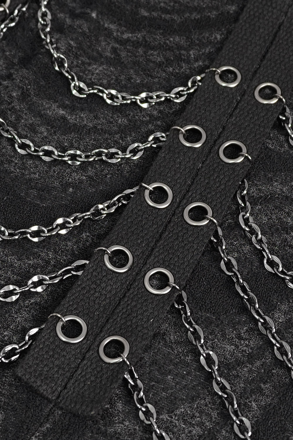 Chained Corrosion Hooded Cardigan