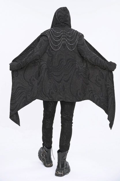 Chained Corrosion Hooded Cardigan
