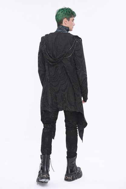 Chained Corrosion Hooded Cardigan