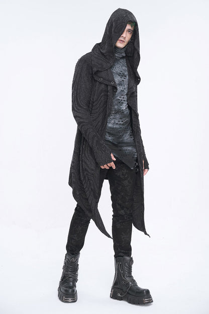 Chained Corrosion Hooded Cardigan