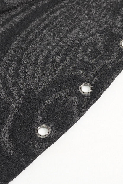Chained Corrosion Hooded Cardigan