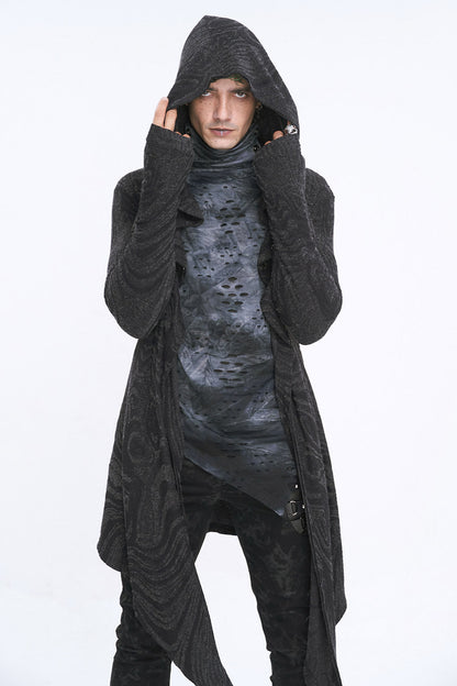 Chained Corrosion Hooded Cardigan