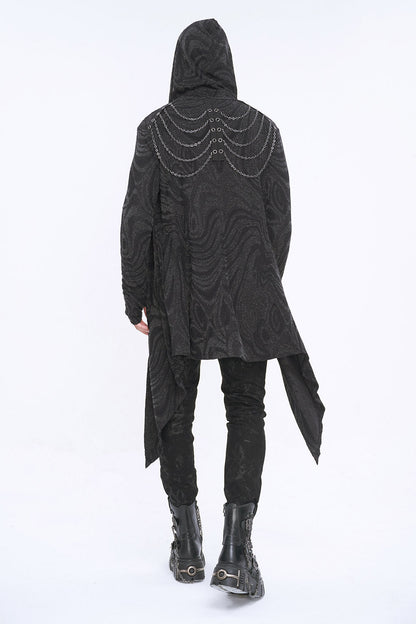 Chained Corrosion Hooded Cardigan