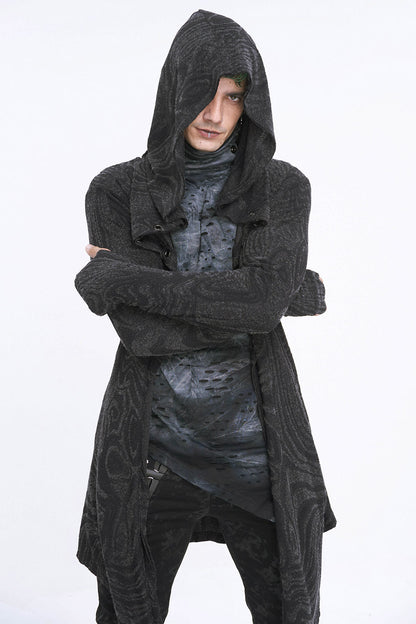 Chained Corrosion Hooded Cardigan