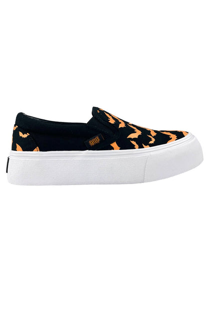 Chill Bat Platform Sneakers [BLACK/ORANGE]